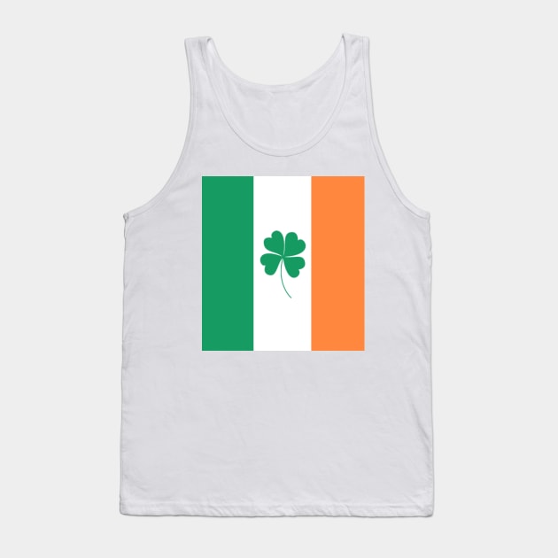 IRISH flag Ireland Shamrock St Patricks Day Tank Top by zeevana